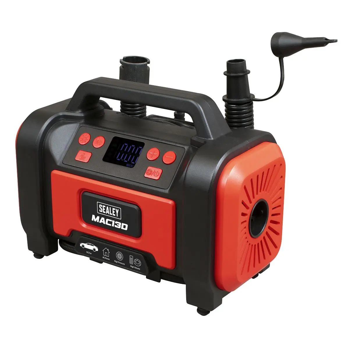 Sealey Tyre Inflator & High-Volume Air Pump 12V/230V AC - Image 17