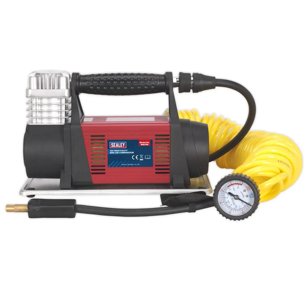Sealey Tyre Inflator/Mini Air Compressor 12V Heavy-Duty - Image 2