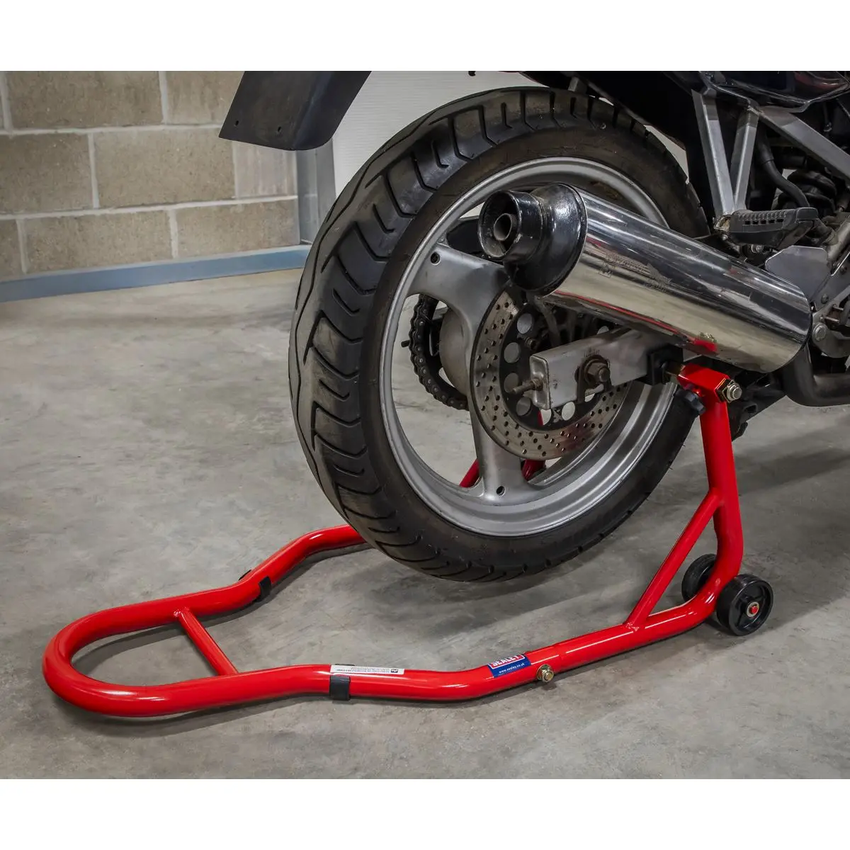 Sealey Universal Rear Paddock Stand with Rubber Supports - Image 5