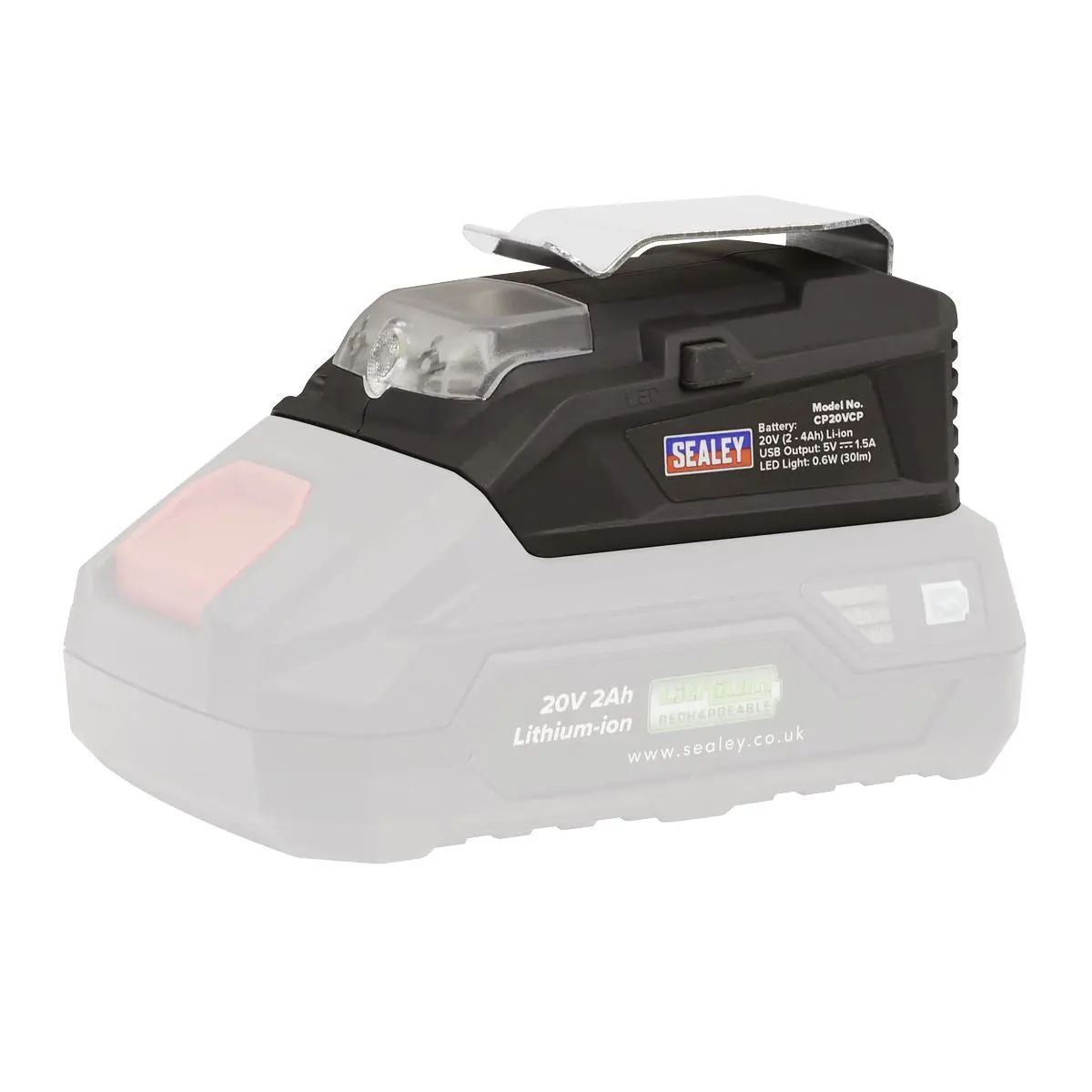 Sealey USB Charge Port for SV20 CP20V Series Cordless Power Tools
