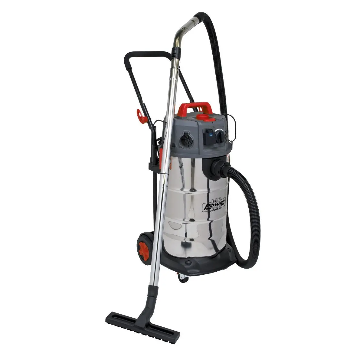 Sealey Vacuum Cleaner Industrial Dust-Free Wet/Dry 38L 1500W/230V Stainless Steel Drum M Class Filtration - Image 2