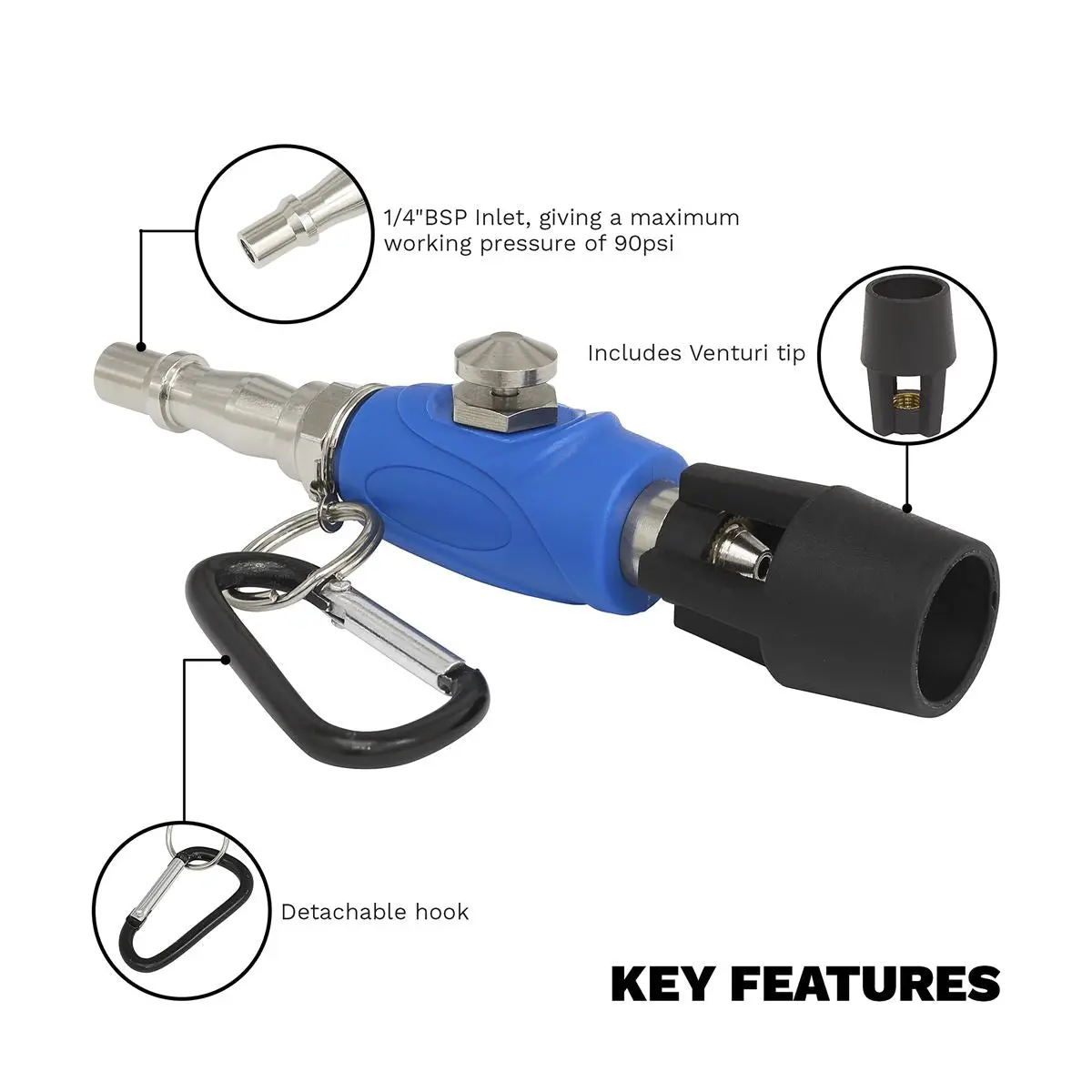 Sealey Venturi Tip Mini Air Blow Gun - Image 6