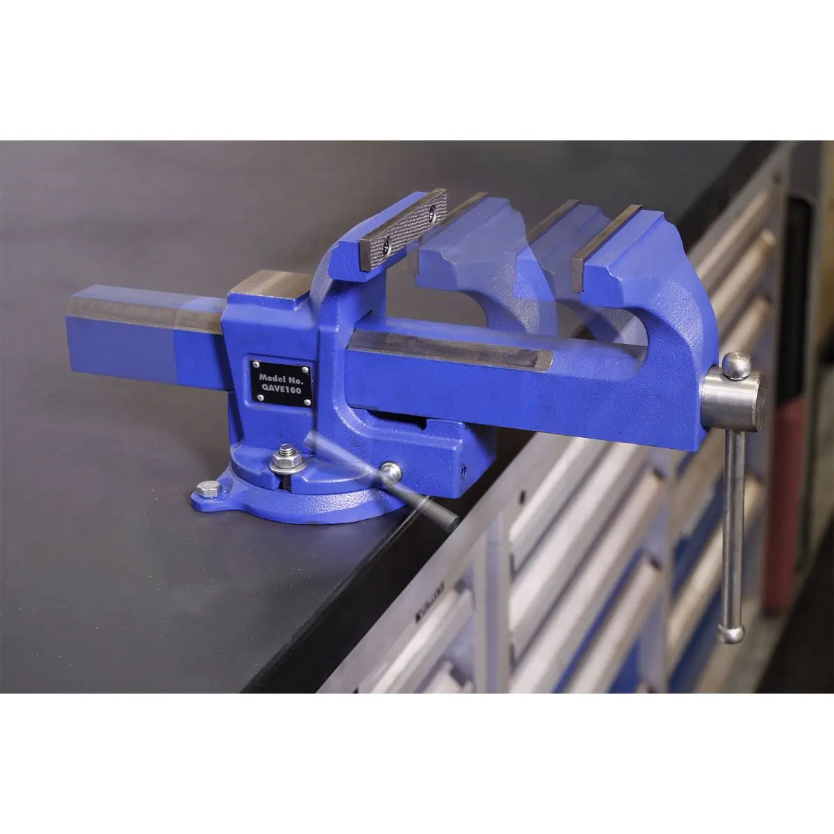 Sealey Vice 100mm Quick Action Swivel Base SG Iron - Image 5