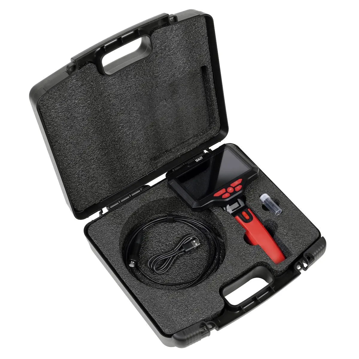 Sealey Video Borescope 5.5mm Camera Dual Lens & 5" Screen - Image 4