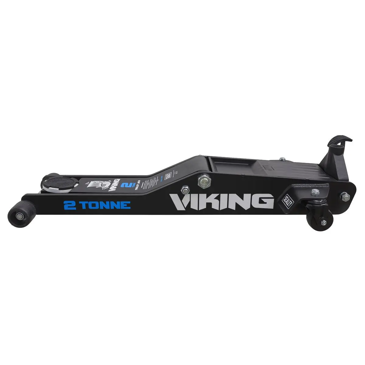 Sealey Viking 2 Tonne Low Entry Long Reach Trolley Jack with Rocket Lift - Image 4
