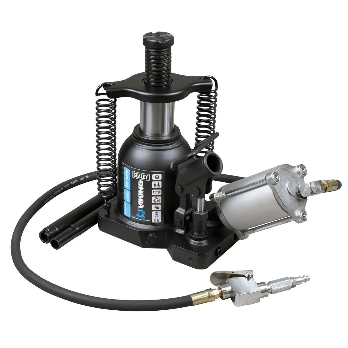 Sealey Viking Manual/Air Hydraulic Bottle Jack 20 Tonne - Image 4