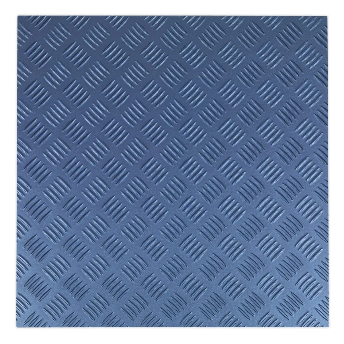 Sealey Vinyl Floor Tile with Peel & Stick Backing - Blue Treadplate Pack of 16 - Image 4