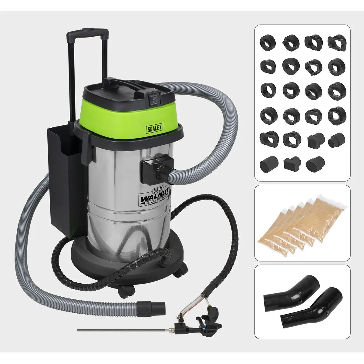 Sealey Walnut Blaster 30L Capacity - Image 11