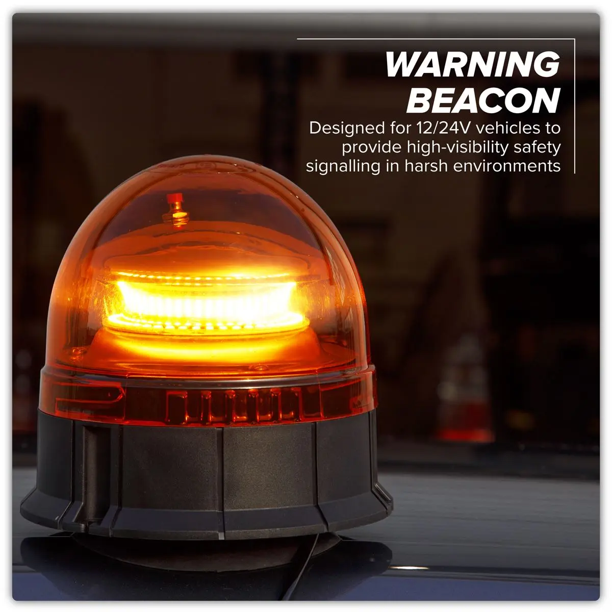 Sealey Warning Beacon 20W SMD LED 12/24V Magnetic Base - Image 4