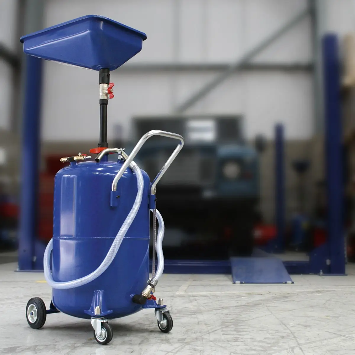 Sealey Waste Oil Drainer 65L Air Discharge - Image 11