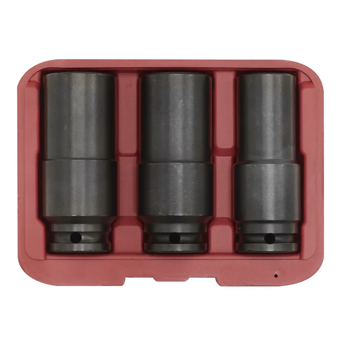 Sealey Deep Weighted Impact Socket Set 1/2"Sq Drive 3pc - Image 4