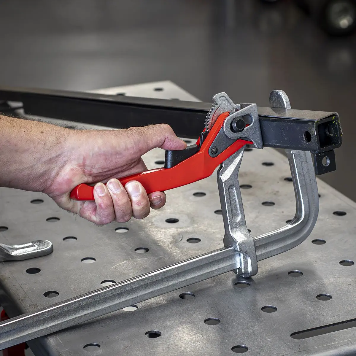Sealey Welding Ratchet Clamp 500 x 120mm - Image 5