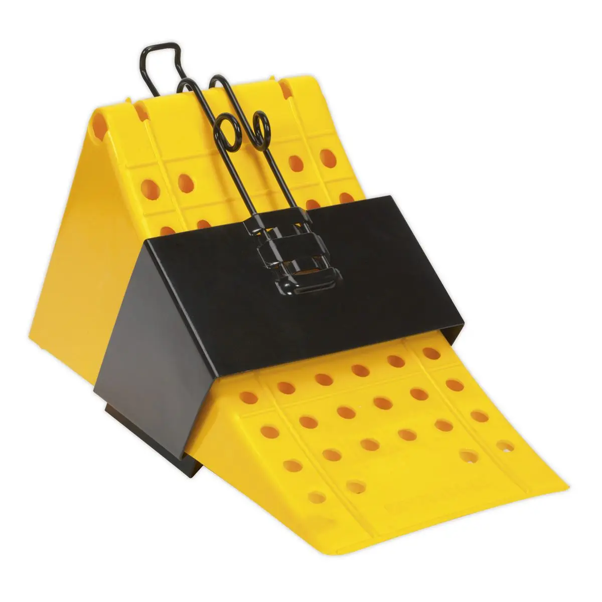Sealey Commercial Wheel Chock with Bracket - Image 2
