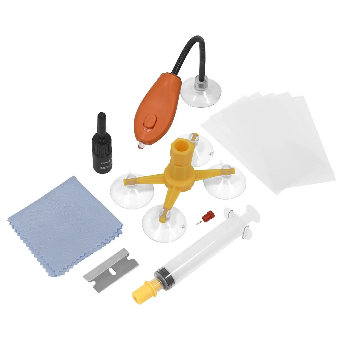 Sealey Windscreen Repair Kit with UV Light