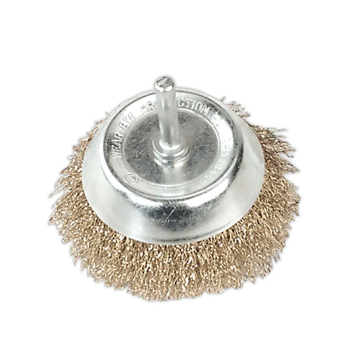 Sealey Crimped Wire Cup Brush Ø75mm with Ø6mm Shaft