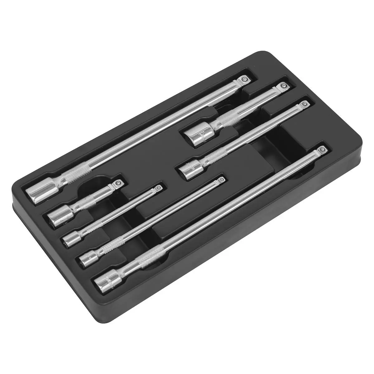 Sealey Wobble Rigid Extension Bar Set 7 Piece 1/4" 3/8" 1/2" Drive - Image 2