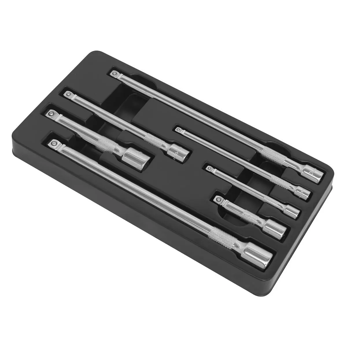 Sealey Wobble Rigid Extension Bar Set 7 Piece 1/4" 3/8" 1/2" Drive - Image 3