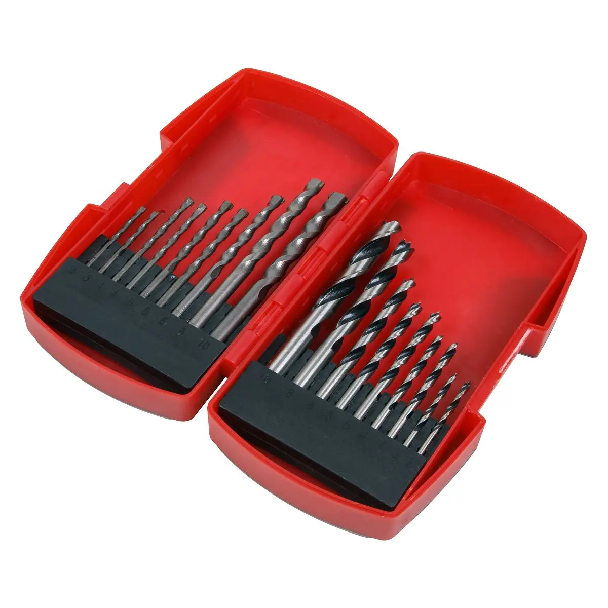 Sealey Wood Masonry Drill Bit Set 18pc - Image 2
