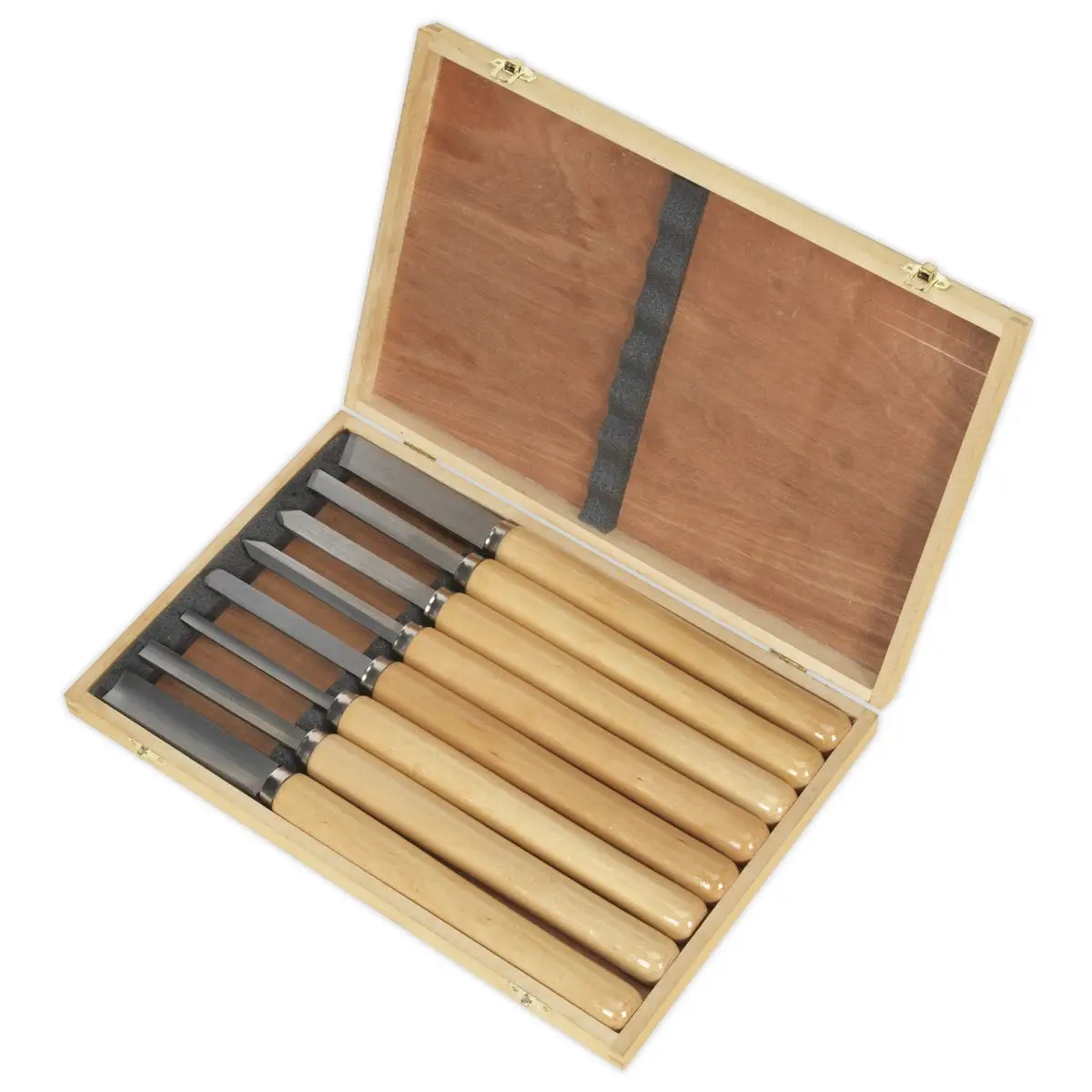 Sealey Wood Turning Chisel Set 8pc - Image 3