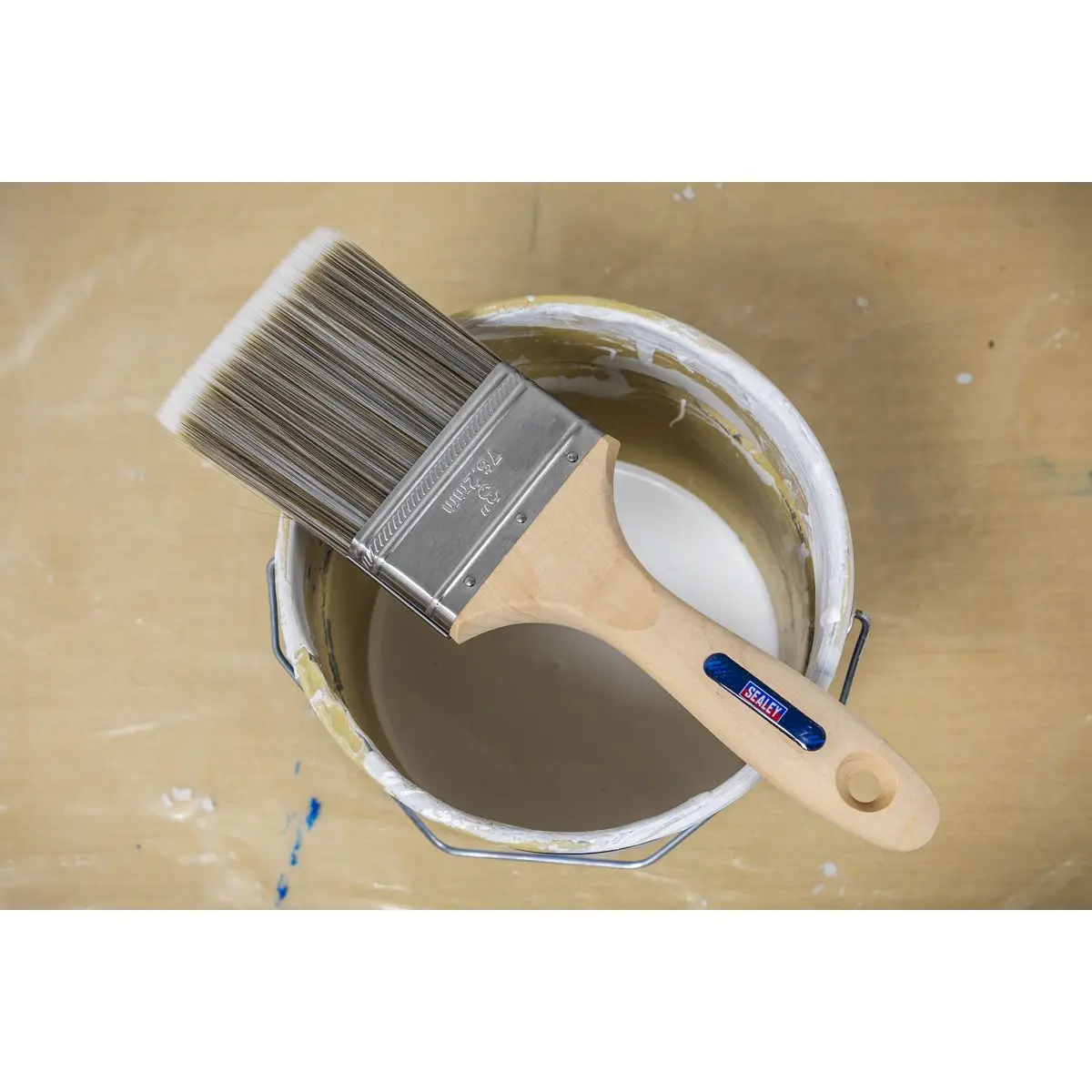 Sealey Wooden Handle Paint Brush 76mm - Image 3