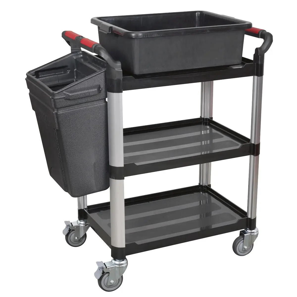 Sealey Workshop Trolley 3-Level Composite - 3 Wall - Image 3