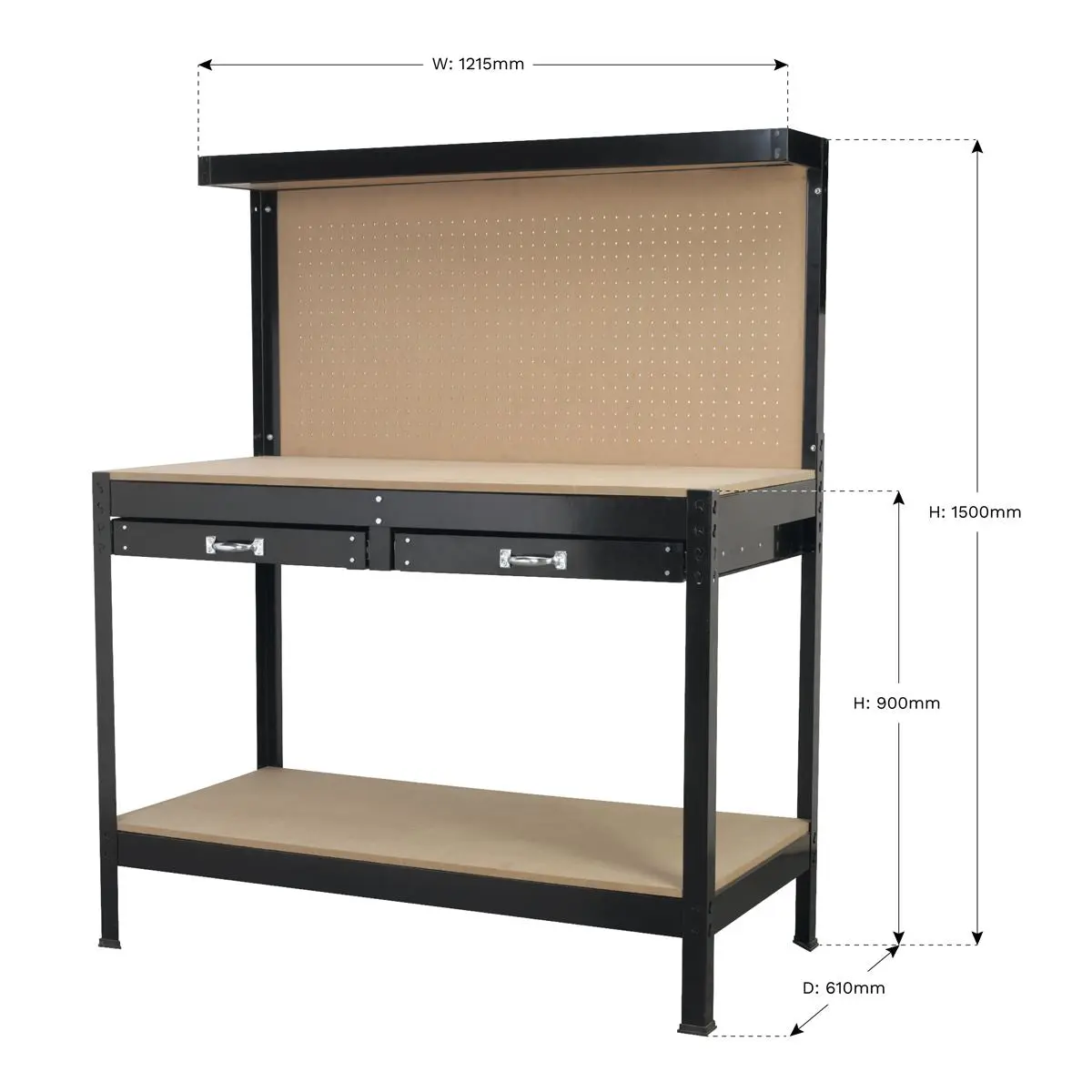 Sealey Workstation 1.2m with Drawers - Image 3