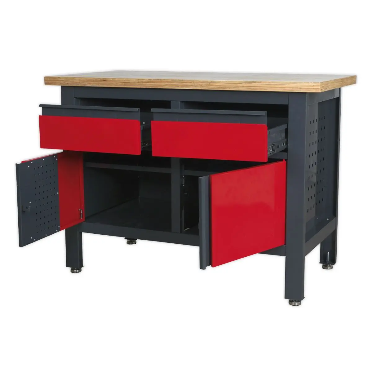 Sealey Workbench with 2 Drawers & 2 Cupboards - Image 9