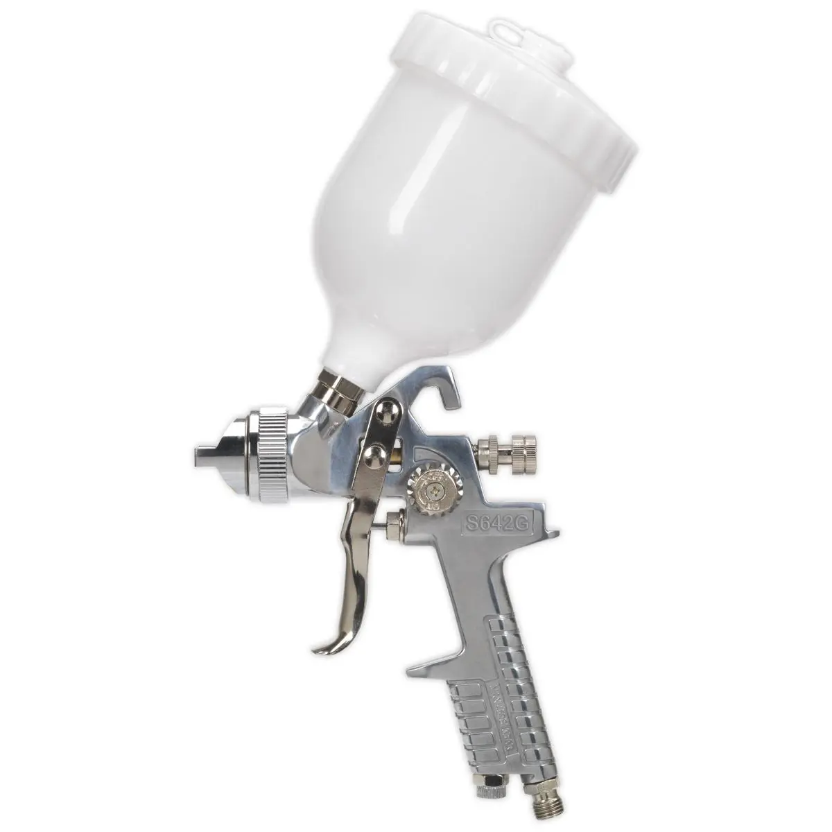 Siegen 1.8mm Set Up Gravity Feed Spray Gun Paint Car Bodyshop Panel Garage - Image 3