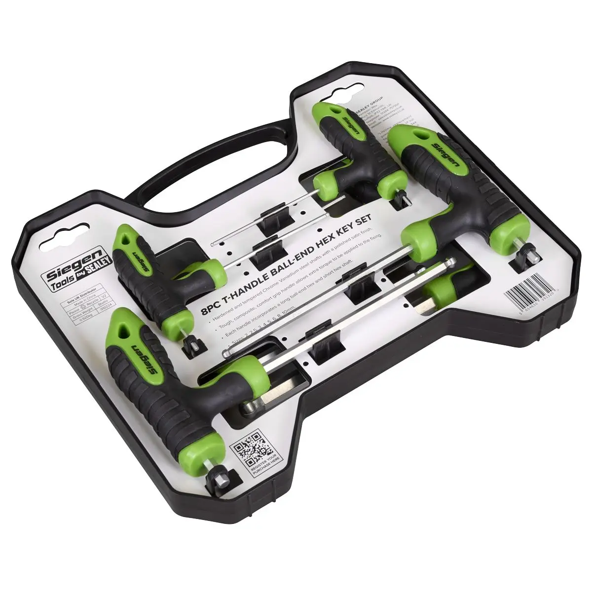 Siegen 8 Piece T-Handle Hex / Ball End Hex Key Set 2-10mm Wrench Allen Allan Alan - Image 6