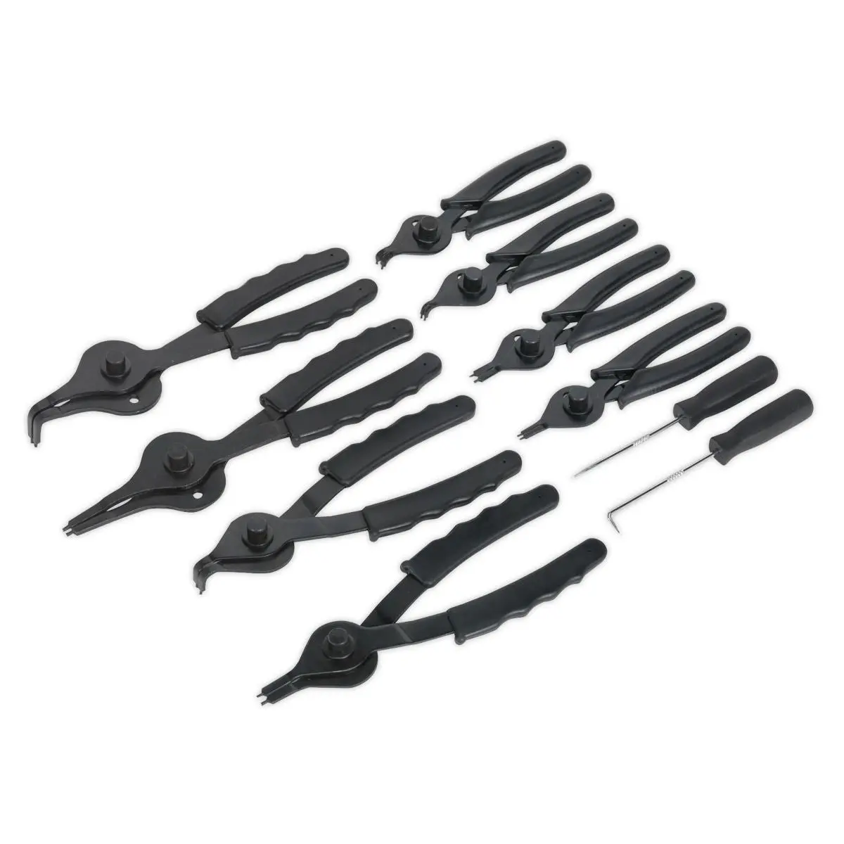 Siegen by Sealey Circlip Pliers Set 10pc Internal/External