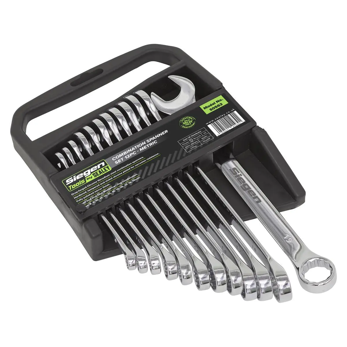 Siegen by Sealey Combination Spanner Set 12pc Metric