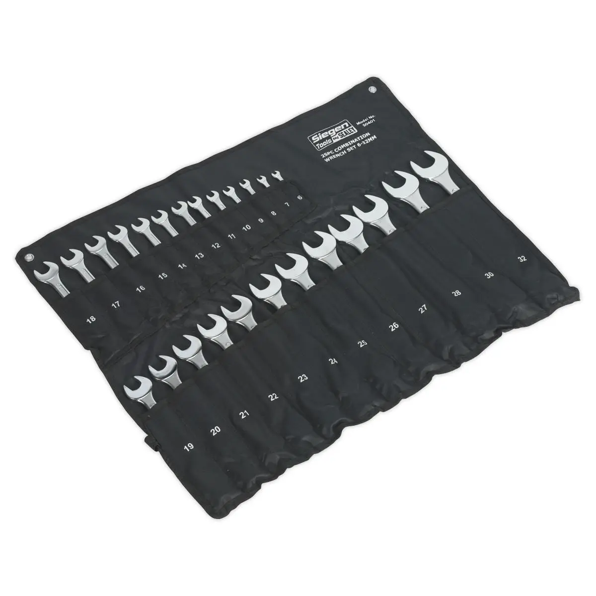 Siegen by Sealey Combination Spanner Set 25pc Jumbo Metric - Image 3