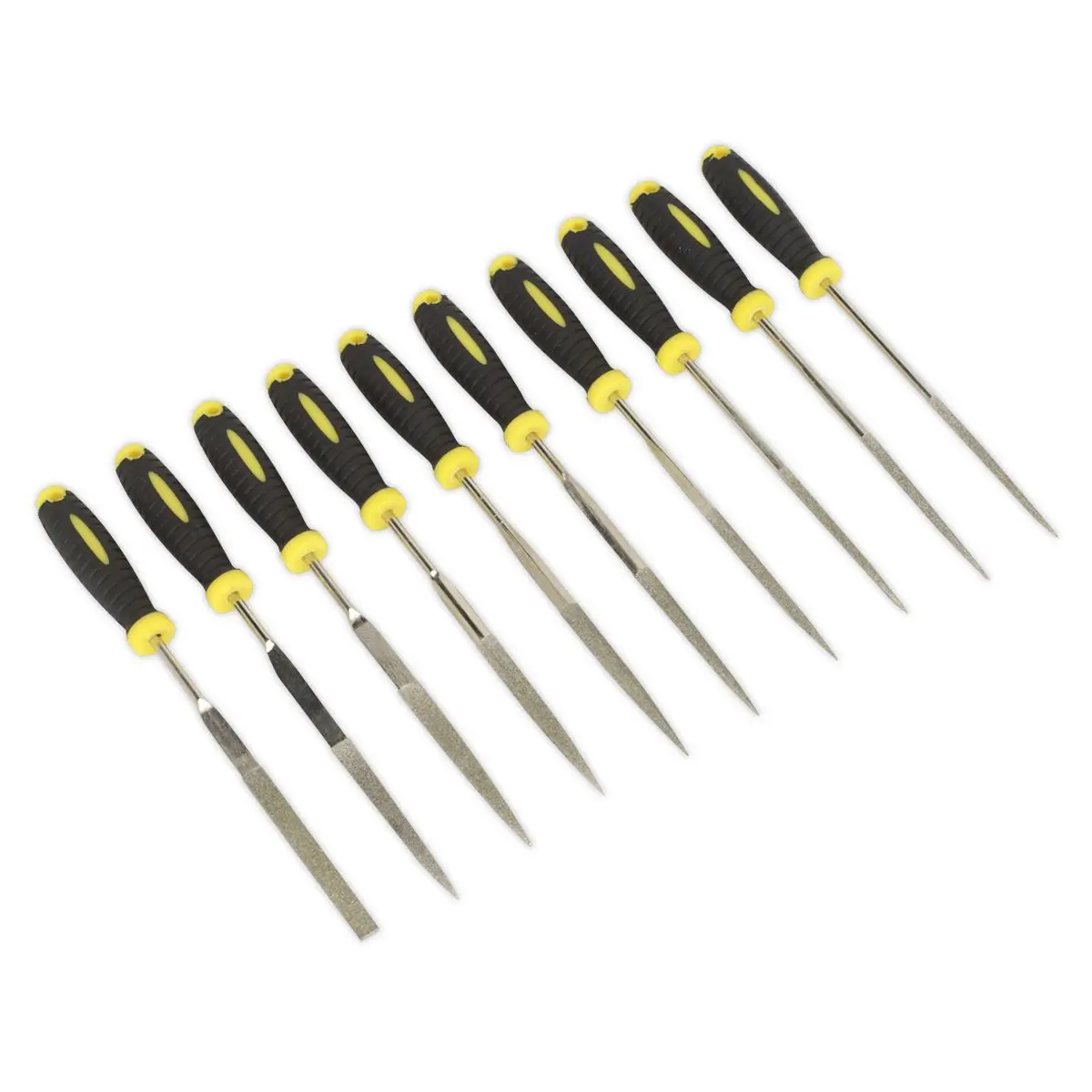 Siegen by Sealey Diamond Needle File Set 10pc 100mm - Image 2