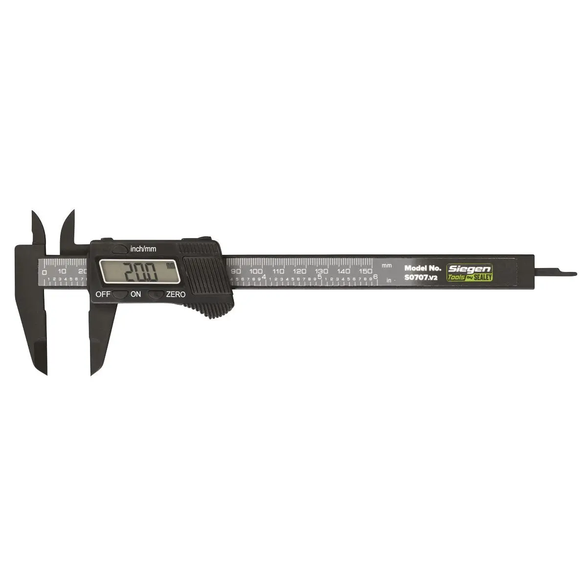 Siegen by Sealey Digital Electronic Vernier Caliper 0-150mm(0-6") - Image 3