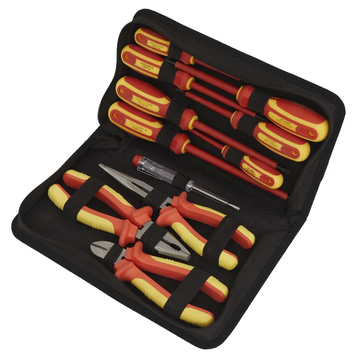 Siegen by Sealey Electrical VDE Tool Set 11 Piece Pliers Screwdrivers - Image 2