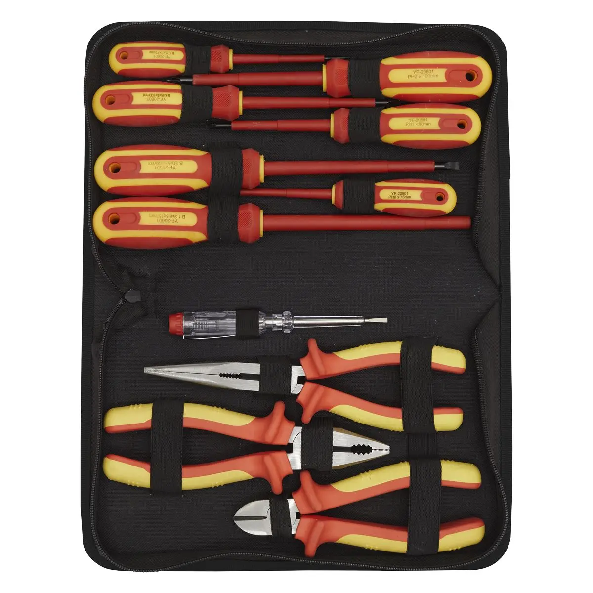 Siegen by Sealey Electrical VDE Tool Set 11 Piece Pliers Screwdrivers - Image 3