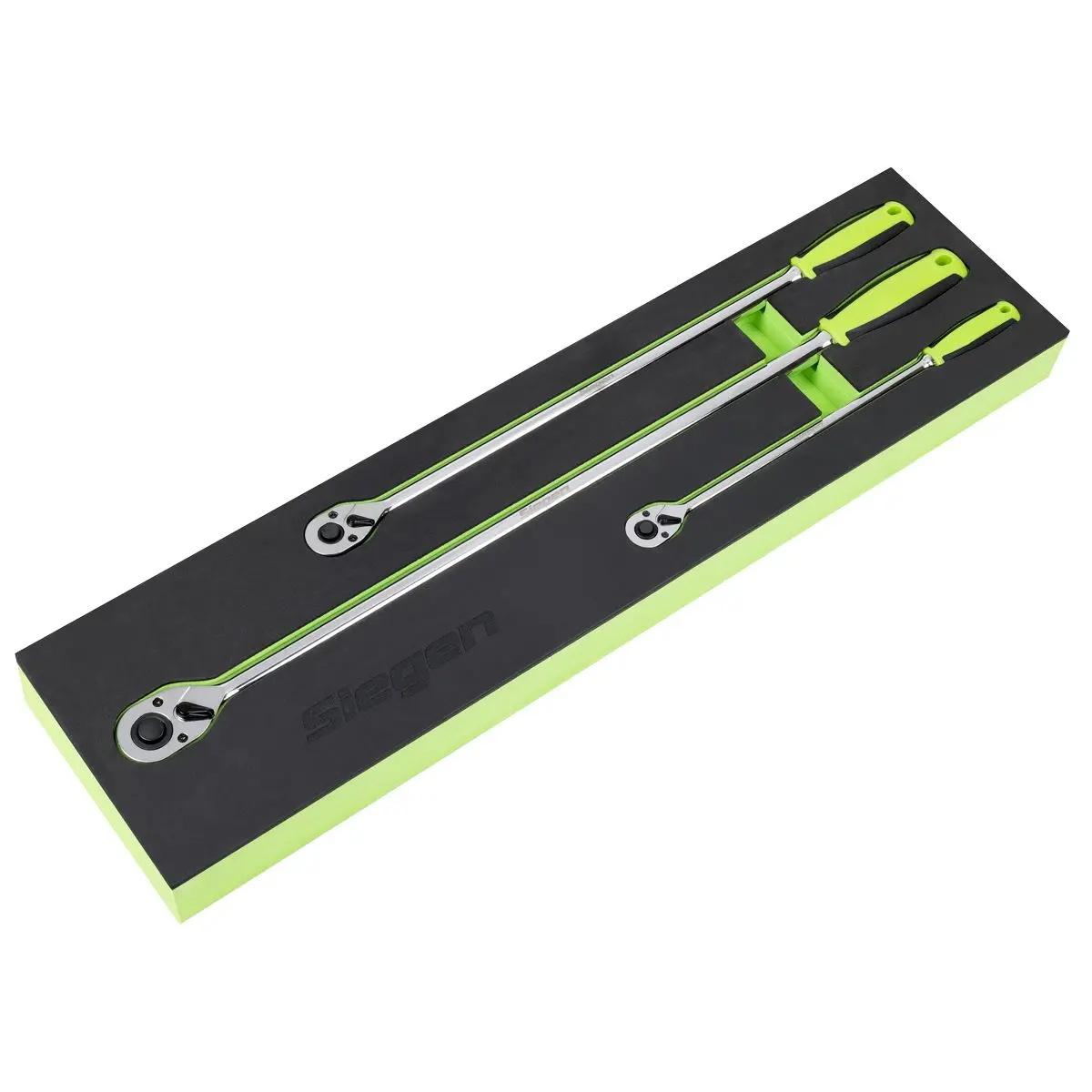 Siegen by Sealey Extra-Long Ratchet Wrench Set 3pc
