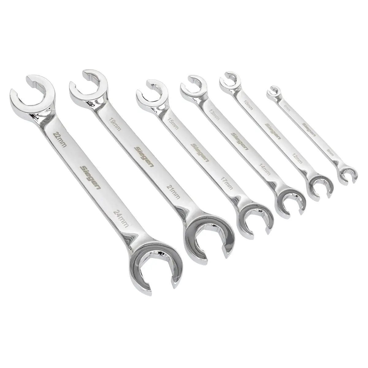 Siegen by Sealey Flare Nut Spanner Set in EVA Foam Tray 6pc - Image 4