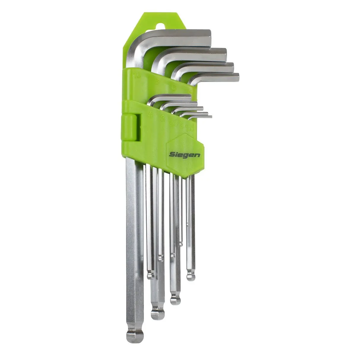 Siegen by Sealey Hex Key Set Ball-End Long 9pc - Metric - Image 6