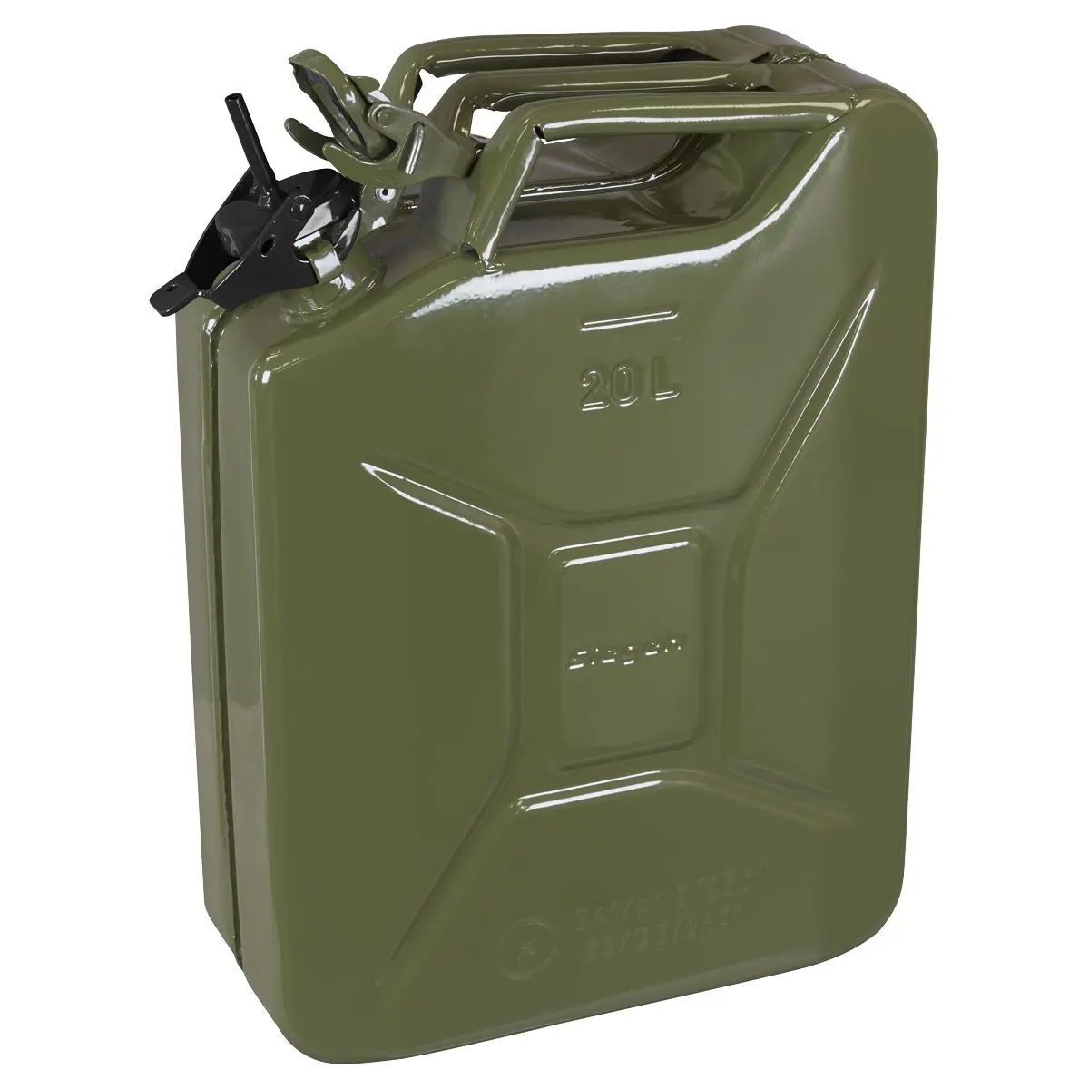 Siegen by Sealey Jerry Can - Green 20L - Image 2