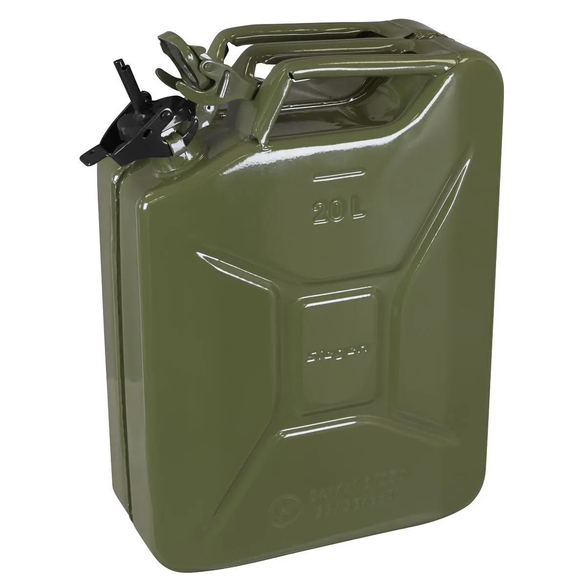 Siegen by Sealey Jerry Can - Green 20L - Image 3