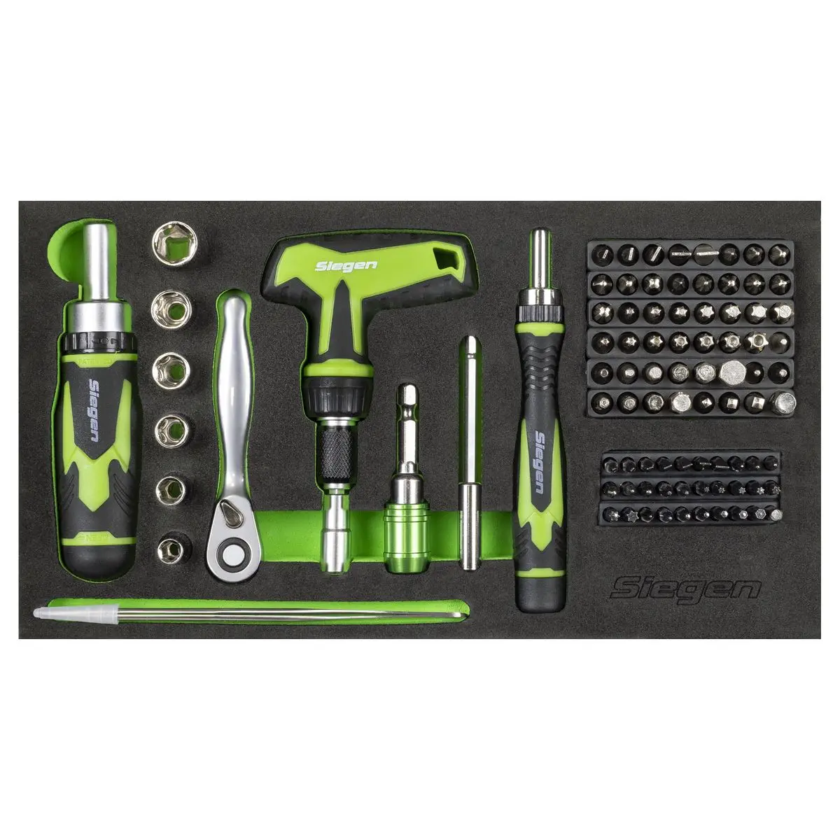 Siegen by Sealey Mini Toolbox 2 Drawer with 111pc Tool Kit - Image 3
