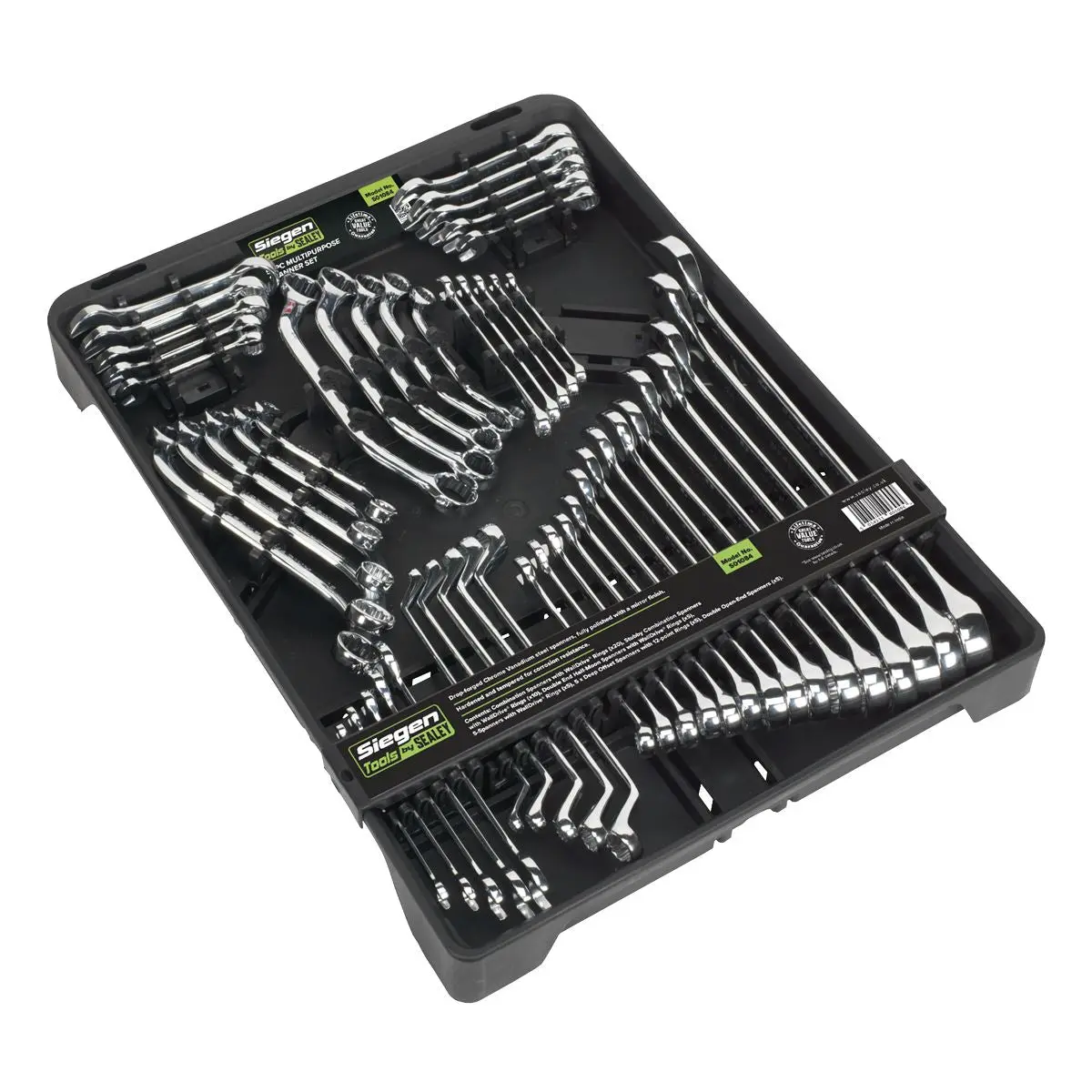 Siegen by Sealey Multipurpose Spanner Set 50 Piece Metric 6-32mm - Image 2