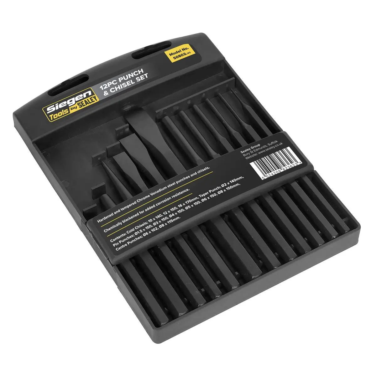 Siegen by Sealey Punch & Chisel Set 12pc - Image 4