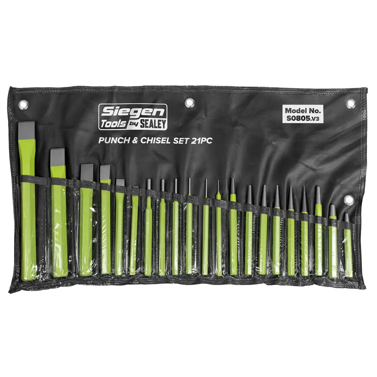 Siegen by Sealey Punch & Chisel Set 21pc - Image 3