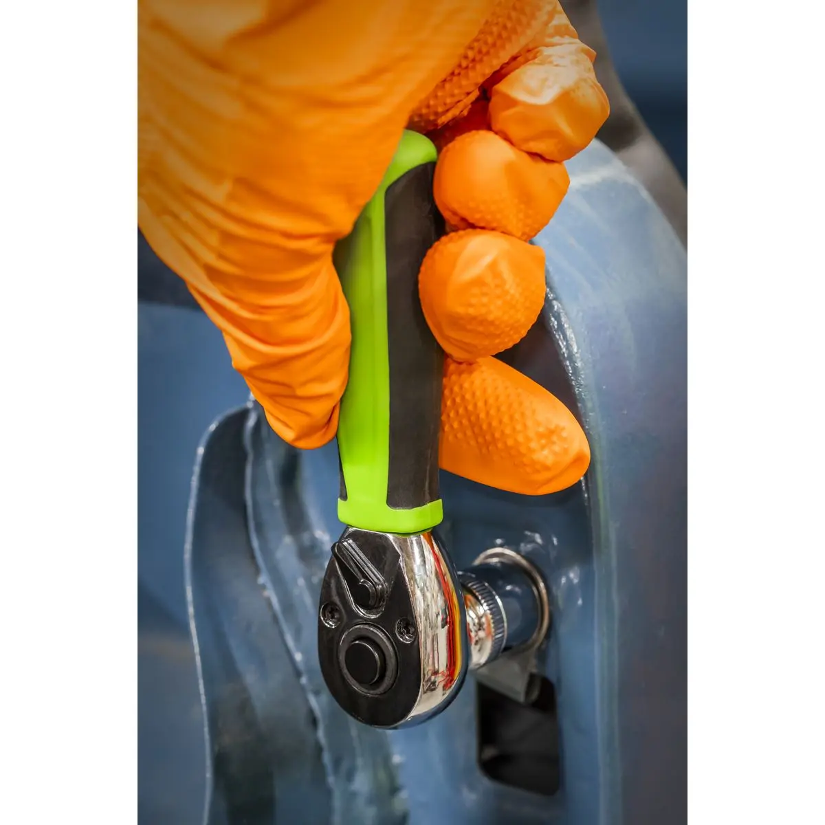 Siegen by Sealey Ratchet Wrench 1/4"Sq Drive Stubby – Flip Reverse - Image 10