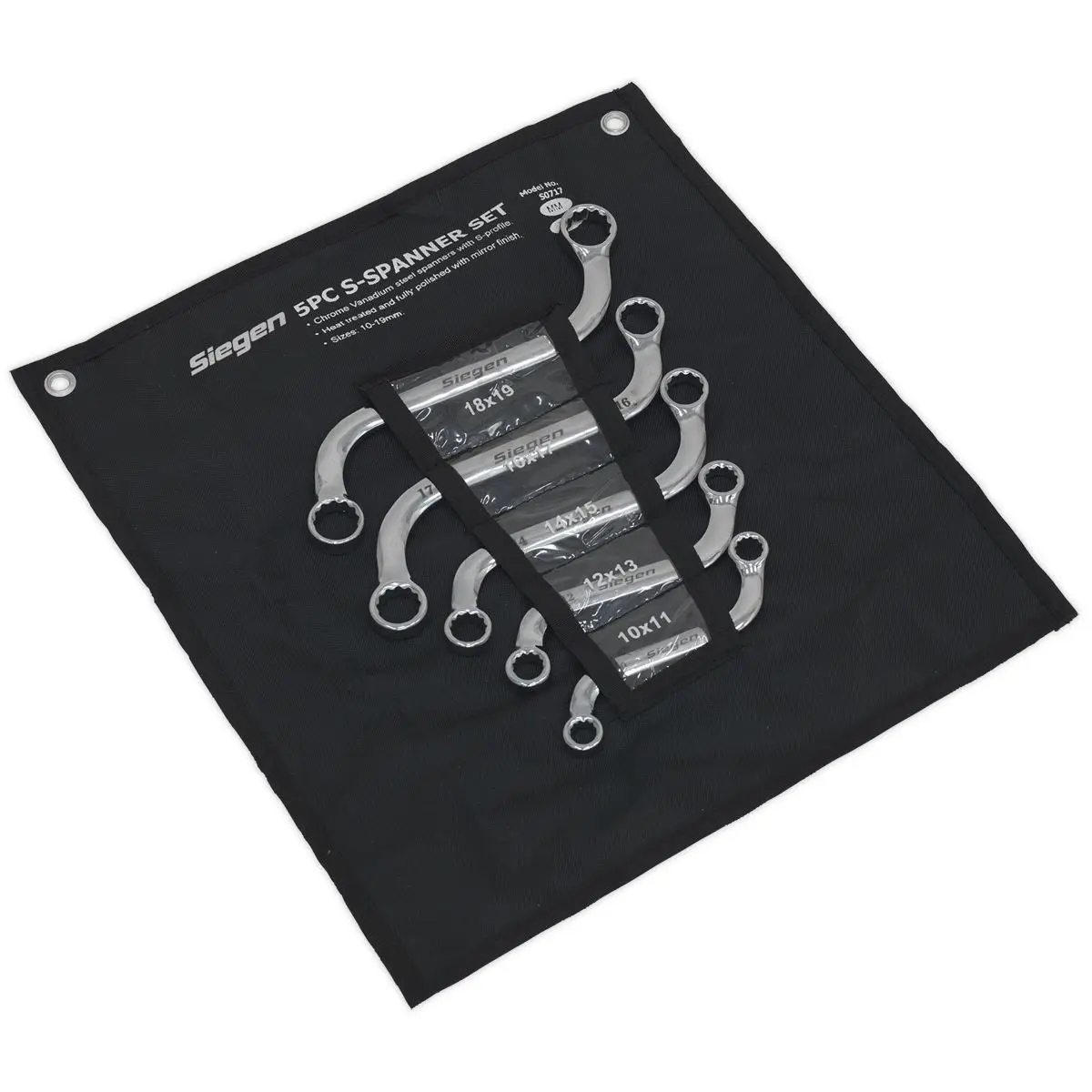 Siegen by Sealey S-Spanner Set 5pc Metric - Image 4