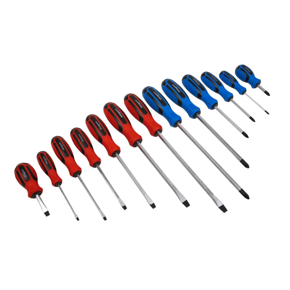 Siegen by Sealey Screwdriver Set 13pc Hammer-Thru - Image 4