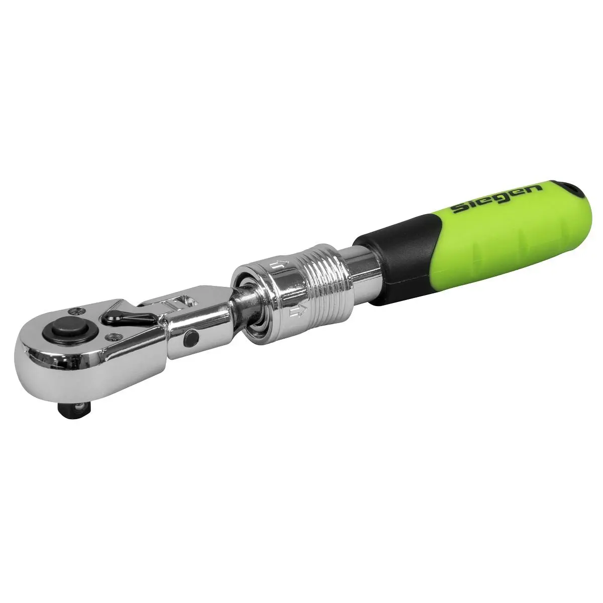 Siegen by Sealey Siegen Extendable Flexi-Head Ratchet Wrench 1/4"Sq Drive - Image 2