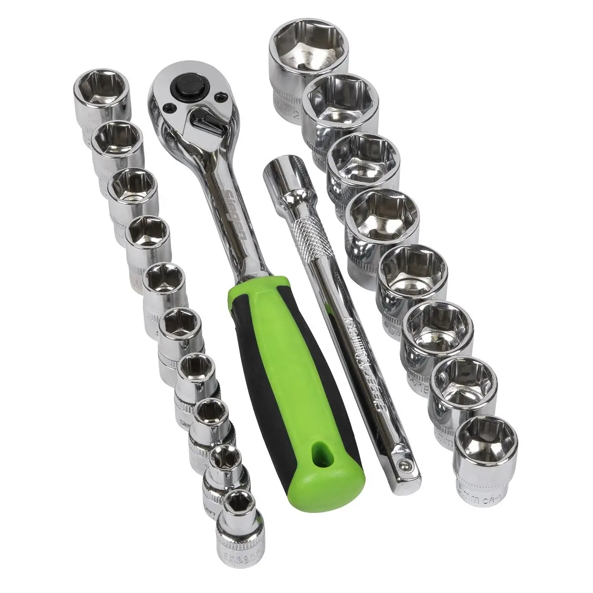 Siegen by Sealey Socket Set 19pc 3/8"Sq Drive 6pt WallDrive® Metric - Image 3